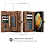 CaseMe - Case for Samsung Galaxy S21 Plus - Wallet Case with Card Holder, Magnetic Detachable Cover - Brown