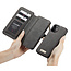 CaseMe - Case for Apple iPhone 13 Mini - Wallet Case with Cardslots and Detachable Flip Zipper Case - Black