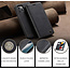 CaseMe - Case for Apple iPhone 13 - PU Leather Wallet Case Card Slot Kickstand Magnetic Closure - Black