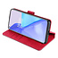 CaseMe - OnePlus 9 Case - with Magnetic closure - Leather Book Case - Red