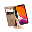 CaseMe - Case for iPhone 12 - PU Leather Wallet Case Card Slot Kickstand Magnetic Closure - Brown