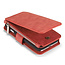 CaseMe - Case for Samsung Galaxy S21 - Wallet Case with Cardslots and Detachable Flip Zipper Case - Red