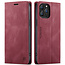 AutSpace - Case for Apple iPhone 13 Pro - PU Leather Wallet Case Card Slot Kickstand Magnetic Closure - Red