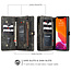 CaseMe - Case for iPhone 12 / 12 Pro - Wallet Case with Card Holder, Magnetic Detachable Cover - Black