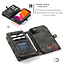 CaseMe - Case for iPhone 12 / 12 Pro - Wallet Case with Card Holder, Magnetic Detachable Cover - Black