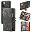 CaseMe - Case for Samsung Galaxy A72 5G - Wallet Case with Card Holder, Magnetic Detachable Cover - Black
