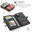 CaseMe - Case for Samsung Galaxy A72 5G - Wallet Case with Card Holder, Magnetic Detachable Cover - Black