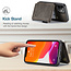 CaseMe - Apple iPhone 13 Case - Back Cover - with RFID Cardholder - Dark Brown