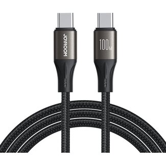 Joyroom Joyroom - Light-speed Series - Type C naar Type C kabel - Nylon - 100W - 1,2 Meter - Zwart