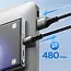 Joyroom - Light-Speed Series - USB-A naar USB-C kabel - Nylon - 3A Snellader - 2 Meter - Zwart