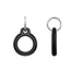 Dux Ducis -  4-Pack Airtag-sluitelhanger -  4 Kleuren Mix - Airtag hoesje - Airtag houder - Wit/Rood/Blauw/Zwart