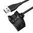 Oplaadkabel geschikt voor Huawei Band 2 / 3 / 3 Pro / 4 / 4 Pro - USB-kabel - 1.00 meter - Zwart