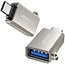 Joyroom - USB-C naar USB-A Adapter - Universele Adapter Geschikt voor Telefoon, Tablets en Laptops - Grijs