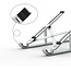 WiWU - Universele Ergonomische Aluminium Laptop standaard - 11.6 tot 15.4 inch - Zilver