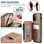 CaseMe - Apple iPhone 13 Pro Max Case - Back Cover - with RFID Cardholder - Light Brown