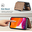 CaseMe - Apple iPhone 13 Pro Max Case - Back Cover - with RFID Cardholder - Light Brown