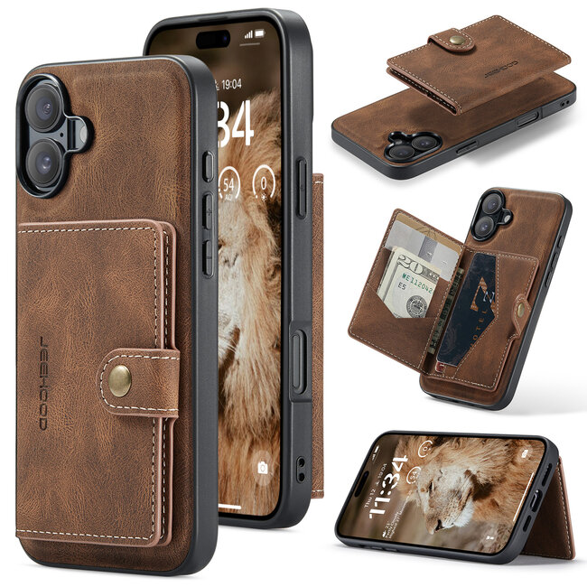 Hoesje voor Apple iPhone 16  - Donker Bruin