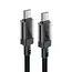 Acefast - USB-C naar USB-C kabel - Oplaadkabel - 1.2 Meter - 480 Mbps - 60W - Nylon - Zwart