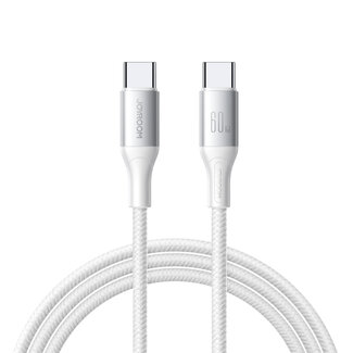 Joyroom Joyroom - Flash Series - 60W - Type C naar Type C kabel - Nylon - 1 Meter - Wit