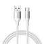 Joyroom - Flash Series - 3A - Usb A naar Type C kabel - Snellader - Nylon - 1 Meter - Wit