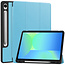 Tablet hoes geschikt voor de Samsung Galaxy Tab S10 FE Plus (2025) - Licht Blauw