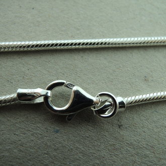 CHTD050-45  KETTING Ag925 1.9MM 45CM SNAKE  PER 3 STUKS