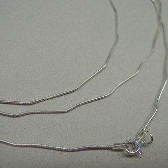 CHOMTW42-SM (per 5 stuks) KETTING AFGEWERKT OMAGE TWISTED 1.2MM 42CM