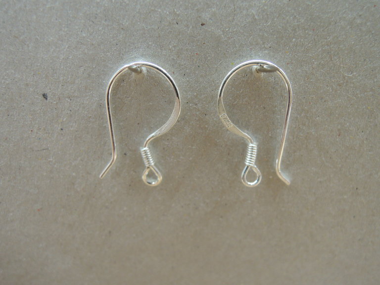 EAHO02 OORHAAK (per 10 paar) Ag925 MET VEER