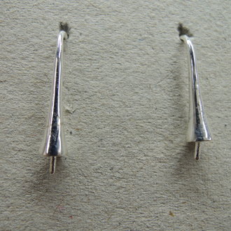 EAHO40  OORHAAK MET PIN (per 5 paar)   Ag925 ROND