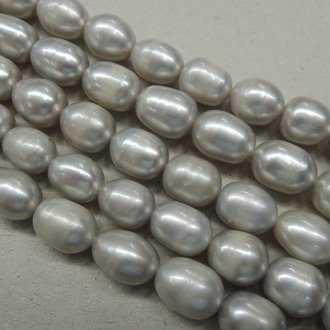 7001 ZOETWATERPAREL ZILVER 8MM RIJST