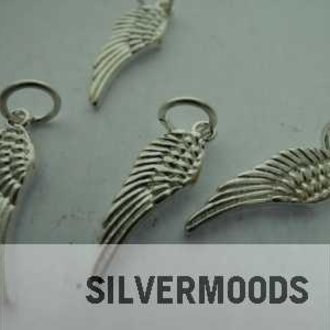 PE188 ONDERDEEL BEDEL(5 paar ) Ag925 18MM VLEUGEL MET OOG