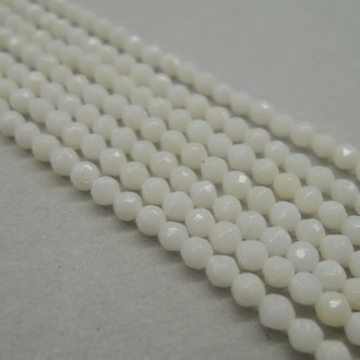 7097 SCHELP WIT 3MM ROND FACET