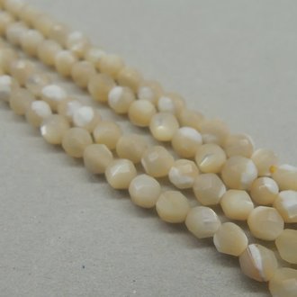 7095 SCHELP CREME 4MM ROND FACET