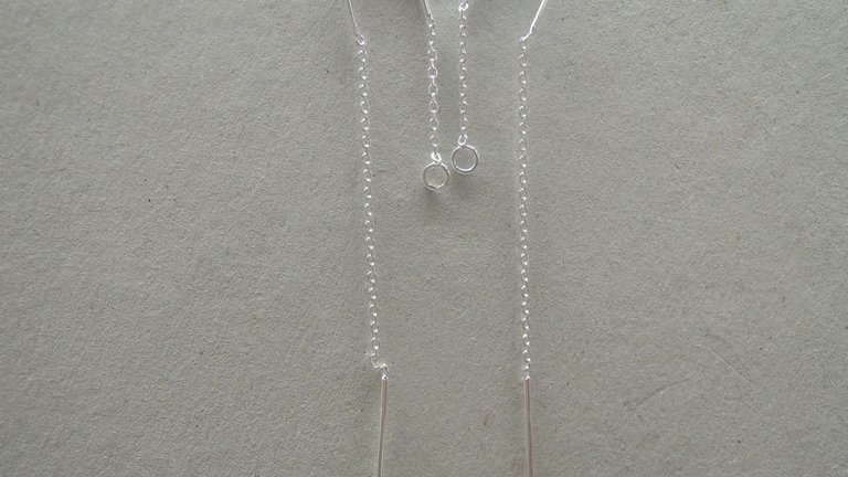 EASP02 (per 10 paar) DOORSTEEKOORBEL Ag925 6.5CM MET BOOGJE