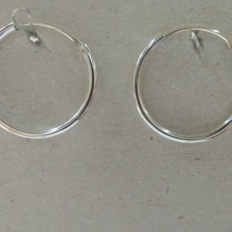 EACR15-12 CREOOL (per 3paar)  Ag925 DIAM 15MM DRAADDIKTE 1.2MM ROND