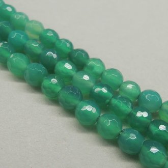 7951 AGAAT GROEN 6MM ROND FACET