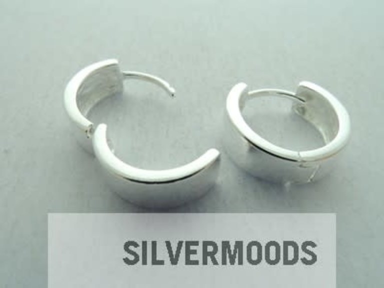 HY-OZ0042 CREOOL Ag925 14MM DIAMETER 4MM BREED ROND