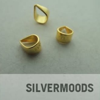 GPPE10 (per 10 stuks)  BEUGEL Ag925 VERGULD 6MM 3MM BREED