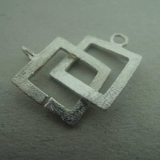 LOCK45 SLOT( 3 paar) Ag925 16MM VIERKANT HANDBOEISLOT