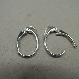 EAHO09 OORHAAK  (per 10 paar)  Ag925 18X10MM DRUPPEL GESLOTEN HAAKJE