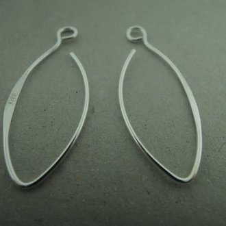 EAHO20 OORHAAK  (per 10 paar)  Ag925 3CM HAAK