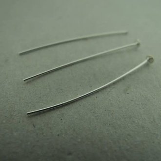 ENTP38 NIETPIN PLAT(100 stuks) STUK Ag925 3.8CM