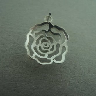 PE184 HANGER Ag925 15MM ROND (per 3 stuks)