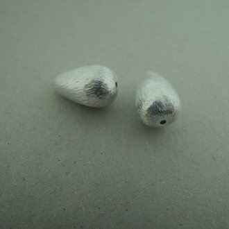 BPDR14-08 KRAAL Ag925 14X8MM DRUPPEL DOORBOORD GEBORSTELD (per 4stuks)