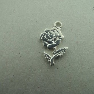 PE128 HANGER Ag925 15MM BLOEM MET OOG (per 10 stuks)