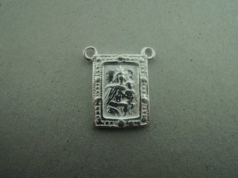 PE169 HANGER Ag925 15MM RECHTHOEKIG MET 2 OGEN (per 3 stuks)