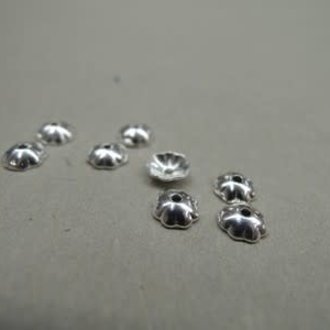 CAFL04 KAPJE(100 stuks) Ag925 4MM ROND