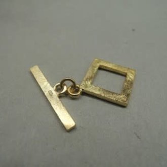 GPLOSQ TOGGLE LOCK Ag925 (per 2 st) 12MM VIERKANT