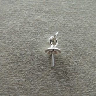 PE278 HANGER MET OOG Ag925 (per 20 st) KAPJE MET PIN