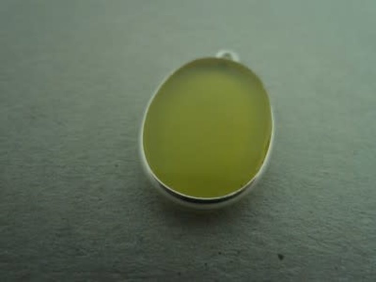 A4020 HZ0020 HANGER Ag925 LEMON KWARTS GEEL 18X13MM OVAAL MET OOG